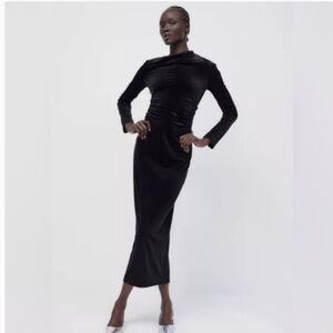 Zara velvet dress